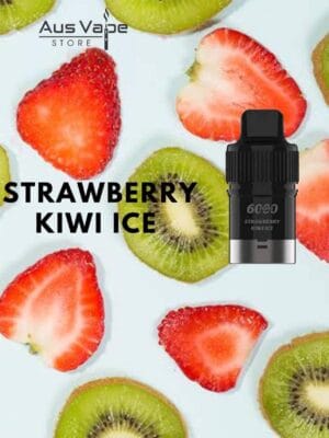 IGET BAR PLUS POD ONLY - STRAWBERRY KIWI ICE - 6000 PUFFS