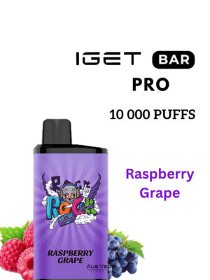 IGET BAR PRO – RASPBERRY GRAPE – 10 000 PUFFS