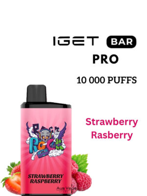 IGET BAR PRO – STRAWBERRY RASPBERRY – 10 000 PUFFS