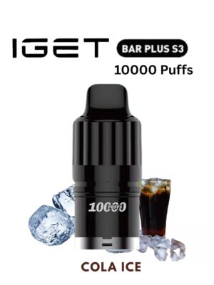 IGET BAR PLUS S3 POD ONLY – COLA ICE – 10.000 PUFFS