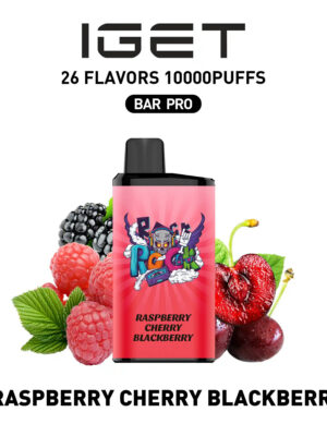 IGET BAR PRO - RASPBERRY CHERRY BLACKBERRY - 10000 PUFFS